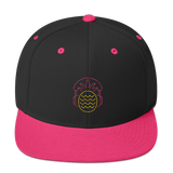 Super cool Hot pink and black baseball cap with Neon Pineapple and Headphones